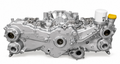 Boxer engine assembly on white background
